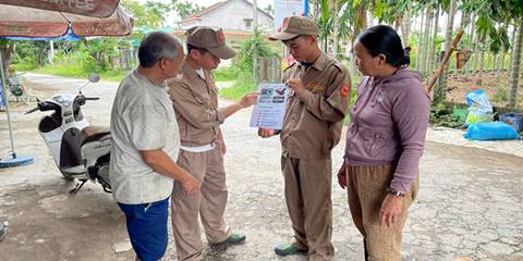 Đội Rà phá bom mìn Lữ đoàn 239/Binh chủng công binh đang thực hiện nhiệm vụ xử lý, làm sạch bom mìn vật nổ (BMVN) còn sót lại sau chiến tranh trên địa bàn xã Phước Giang.