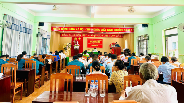 UBND xã Phước Giang tổ chức Hội nghị sơ kết công tác Quốc phòng, quân sự địa phương 6 tháng đầu năm 2025