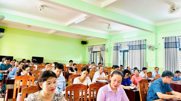 Hội đồng nghĩa vụ quân sự xã Phước Giang tổ chức Hội nghị xét duyệt chính trị, chính sách cho công dân trong độ tuổi thực hiện Nghĩa vụ quân sự tham gia công an nhân dân năm 2026