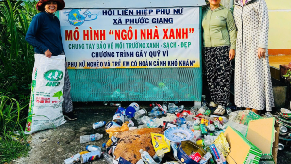 Chi hội Phụ nữ thôn Trung Mỹ phát huy và duy trì mô hình “Ngôi nhà xanh”