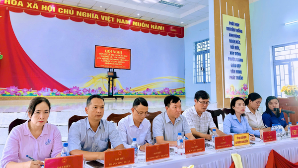 TỔ ĐẠI BIỂU SỐ 3 HĐND XÃ PHƯỚC GIANG TIẾP XÚC VỚI CỬ TRI CÁC THÔN ĐÔNG TRÚC LÂM- BÌNH LÂM- KIM ĐỒNG